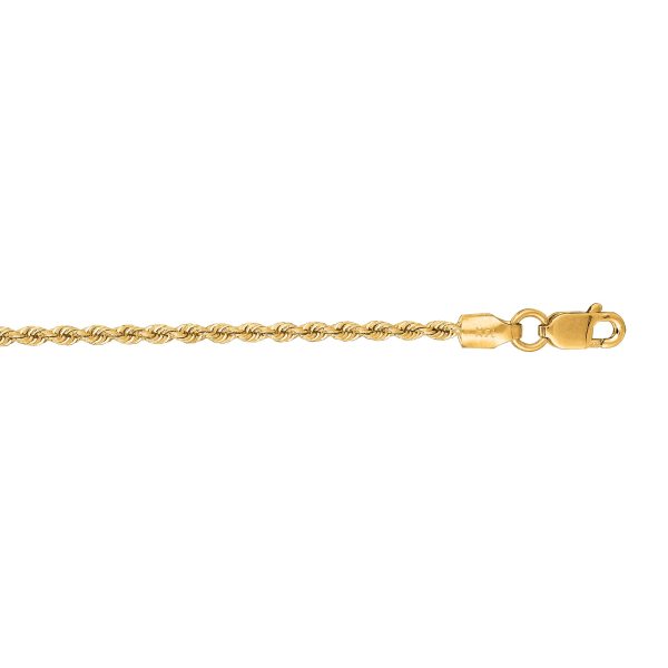 14K Gold 1.5mm Rope Chain Cheap