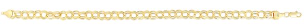 14K Gold Charm Bracelet For Discount