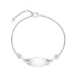 Children s Sterling Silver Heart ID Bracelet Hot on Sale