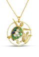 Mother And Child Diamond, Abalone & White Mother of Pearl Sea Turtle Pendant Supply