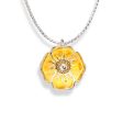 Floral Opal & Diamond Pendant in 14k & Silver Online Sale