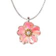 Cherry Blossom Opal & Diamond Pendant in 14k & Silver Discount