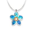 Floral Plumeria Opal & Diamond Pendant in 14k & Silver Online Hot Sale