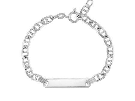 Children s Sterling Silver ID Bracelet Discount