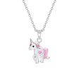 Children s Love Unicorn Necklace in Sterling Silver For Sale