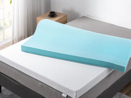 Night Therapy 7-Zone Pressure Relief Cool Gel Memory Foam Mattress Topper (Twin Size 4 ) Discount