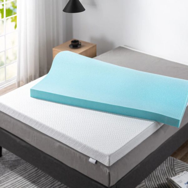 Night Therapy 7-Zone Pressure Relief Cool Gel Memory Foam Mattress Topper (Twin Size 4 ) Discount