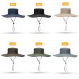 Men Beach Bucket Hat With Strap and Wide Brim Fashion