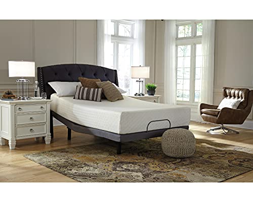 Signature Design by Ashley Chime 12 Inch Medium Firm Memory Foam Mattress, CertiPUR-US Certified, Queen White Online Hot Sale