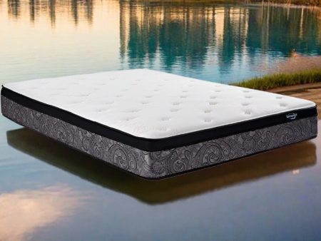 California King Size Latex Natural 11  Pocket Coil Euro Top Mattress For Discount