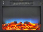 Cambridge Electric Fireplace Insert for Mantel with Realistic Multi-Color LED Flames on Sale