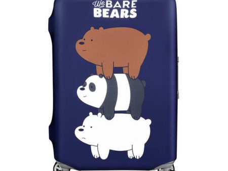 Stacked We Bare Bears Navy Blue | Standard Design | Luggage Suitcase Protective Cover For Discount