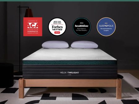 Helix™ Twilight Luxe 13.5  Mattress, Optional GlacioTex Cooling Pillowtop (Firm) Online