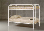 White Metal Bunk Bed Twin over Twin Steel Bunk Bed For Sale