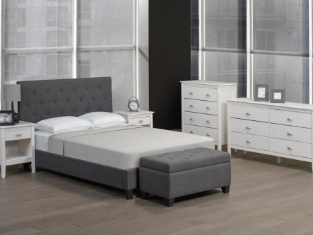 Wood Linen-Style Fabric Platform Bed Online Hot Sale