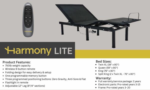 LITE Harmony   Golden Technologies Electric Adjustable Harmony Lite Lifestyle Bed For Cheap