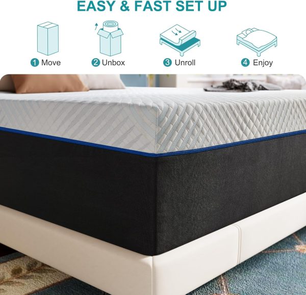 10 inch Memory Foam Queen Size Mattress Medium Firmness with Supportive and Pressure Relieving Queen Mattres Sale