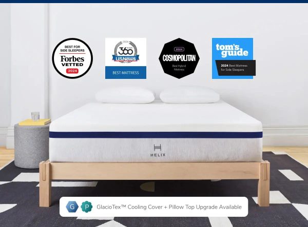 of Helix™ Midnight Core 11.5  Mattress, Optional GlacioTex Cooling (Medium Side-Sleeper) Online Sale