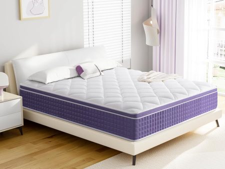 Queen Mattress, 12 Inch Spring Mattress with Pocket Coil and Memorys Foam,Innerspring Queen Size Mattress Online