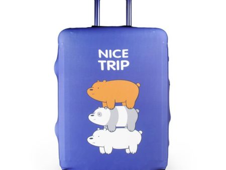 Nice Trip We Bare Bears Purple | Standard Design | Luggage Suitcase Protective Cover Online Sale