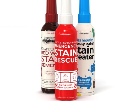 Miss Mouth s Messy Eater Stain Treater - Emergency Stain Rescue - Stain Remover Spray For Clothes - Chateau Spill Stain Remover Spray Starter Pack - Emergency Stain Remover for Clothes,Furniture, Ketchup, Wine, Travel Essentials on Sale