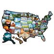 See Many Places RV State Sticker Map, 19x13  Travel Trailer Decals, 50 States Supply