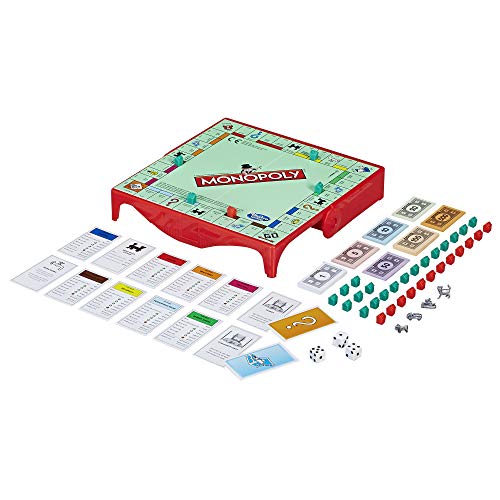 Monopoly Grab & Go Game | Travel-Sized Fun for the Journey For Cheap