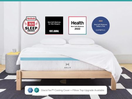 Helix™ Sunset Core 11.5  Mattress. Optional GlacioTex™ Cooling Pillow Top - (Soft Side Sleeper) Sale