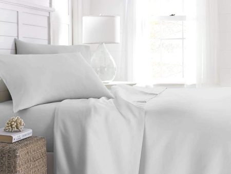 Beckham Hotel Collection Queen Fitted Sheet, Set of 2 Sheets with Deep Pockets, White Sale