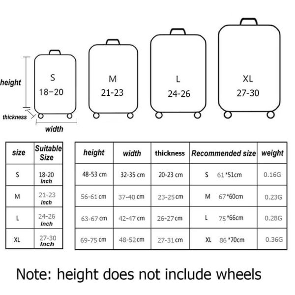 Scuff Hearts | Basic Design | Luggage Suitcase Protective Cover For Discount