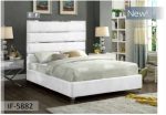 White Velvet Bed Online Sale