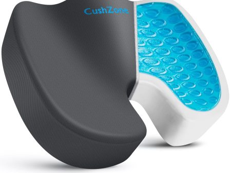 CushZone Childrens Desk Chairs Gel Seat Cushion for All-Day Sitting - Coccyx, Tailbone, Back Pain Relief Cushion - Ergonomic Seat Cushion for Office Chairs, Car Seat, Gaming Chair - Grey,X-Large For Discount