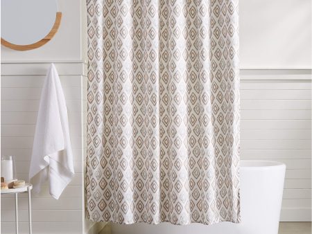 AmazonBasics Grey Diamond Shower Curtain - 72 Inch Online Sale