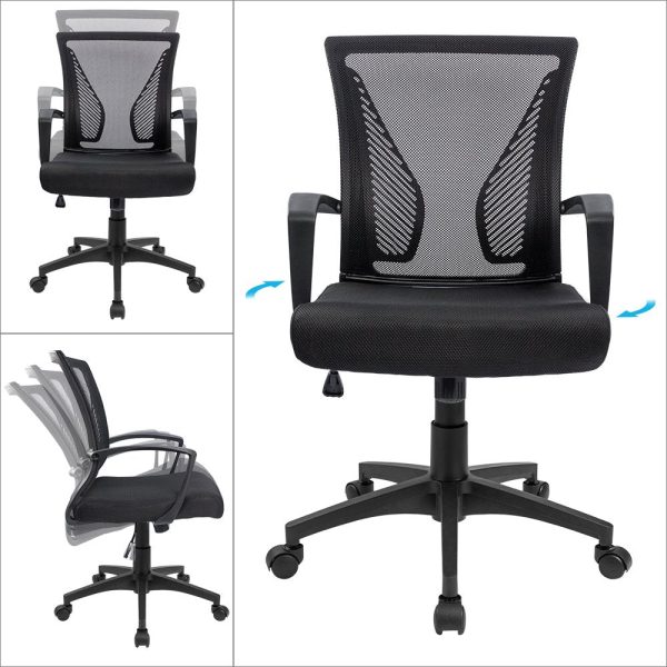 Furmax Office Chair Back Swivel Lumbar Support Desk Chair Fashion