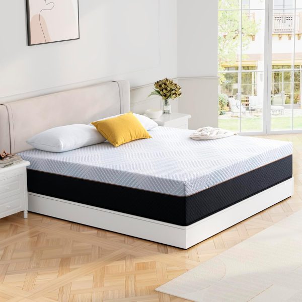 RV Short Queen Size Mattress 12 Inch Short Queen Mattress with Innerspring, Spring Hybrid Memory Foams Mattress in a Box Sale