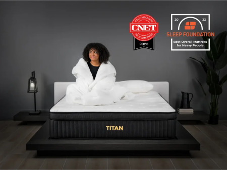 Titan™ Plus Luxe 13  Medium-Firm Mattress, Optional GlacioTex™ Cooling Cover Supply