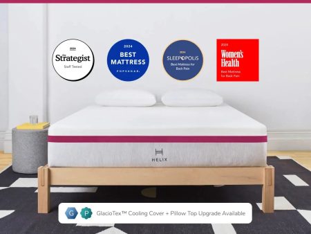 Helix™ Dusk Core 11.5  Mattress, Optional GlacioTex Cooling (Medium Back & Stomach Sleeper) For Discount