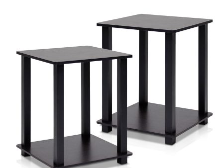 Furinno Simplistic End Table, Espresso Black on Sale