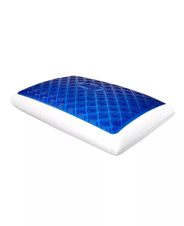 SEALY Chill Royal Blue Gel Memory Foam Cooling Pillow Fashion