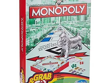 Monopoly Grab & Go Game | Travel-Sized Fun for the Journey For Cheap