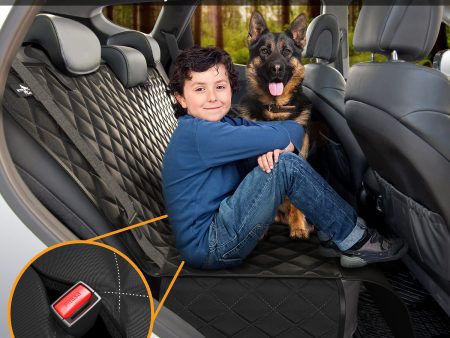 Active Pets Dog Car Seat Cover Car Seat Protector- Dog Seat Cover for Back Seat of SUVs, Trucks, Cars - Waterproof & Convertible Vehicle Dog Hammock for Car Backseat - Mesh Window - Black Online