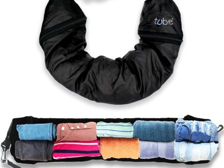 TUBE Pillow You Stuff with Clothes – Transforms Into Extra Luggage Without Excess Fees - Fits Up to 3 Days of Travel Essentials - Keep Your Belongings Nearby in Case of Lost Luggage Cheap