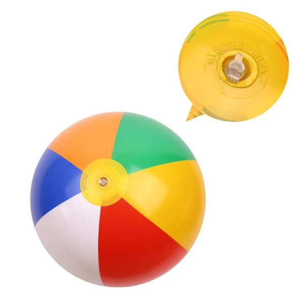 Vibrant Inflatable Beach Ball | Colorful Water Pool Balloon Toy Online now