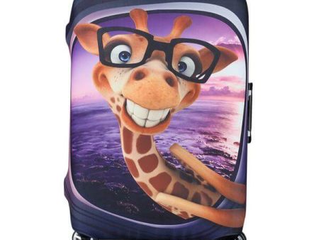 Giraffe in Glasses | Standard Design | Luggage Suitcase Protective Cover For Cheap