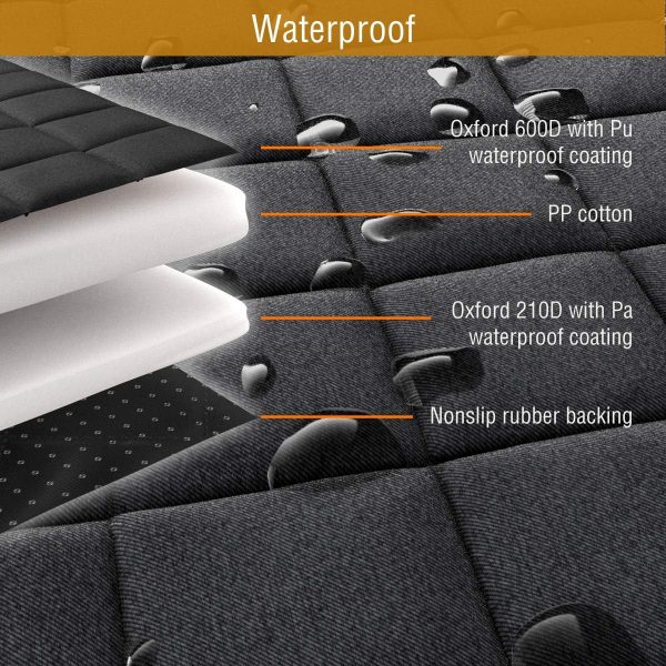 Active Pets Dog Car Seat Cover Car Seat Protector- Dog Seat Cover for Back Seat of SUVs, Trucks, Cars - Waterproof & Convertible Vehicle Dog Hammock for Car Backseat - Mesh Window - Black Online