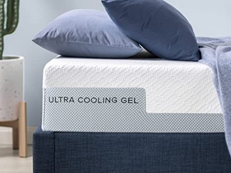 ZINUS 10 Inch Ultra Cooling Gel Memory Foam Mattress   Cool-to-Touch Soft Knit Cover   Pressure Relieving   CertiPUR-US Certified   Bed-in-a-Box   All-New   Made in USA, Twin Sale