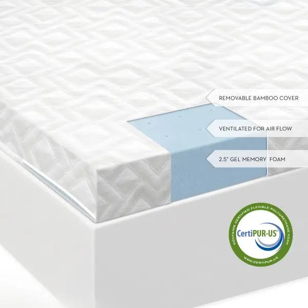 Malouf™ 2.5-Inch Gel Memory Foam Cooling Mattress Topper Online