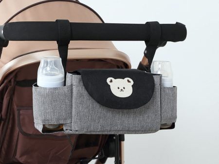 Stroller Diaper Bag | Cute Adjustable Organizer with Bottle Holder For Sale