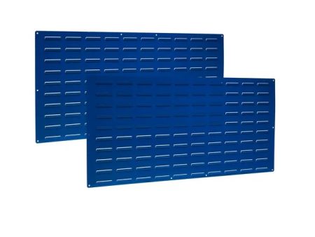 Blue Louvered-Panel for Hanging Bins, 48 W x 24 H For Sale