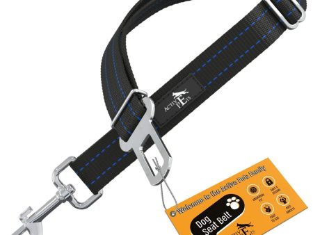 Active Pets Dog Car Harness - Pack of 1 Dog Seatbelts for Cars, Trucks, Travel - Tether Belt for Small & Large Dogs - Blue on Sale